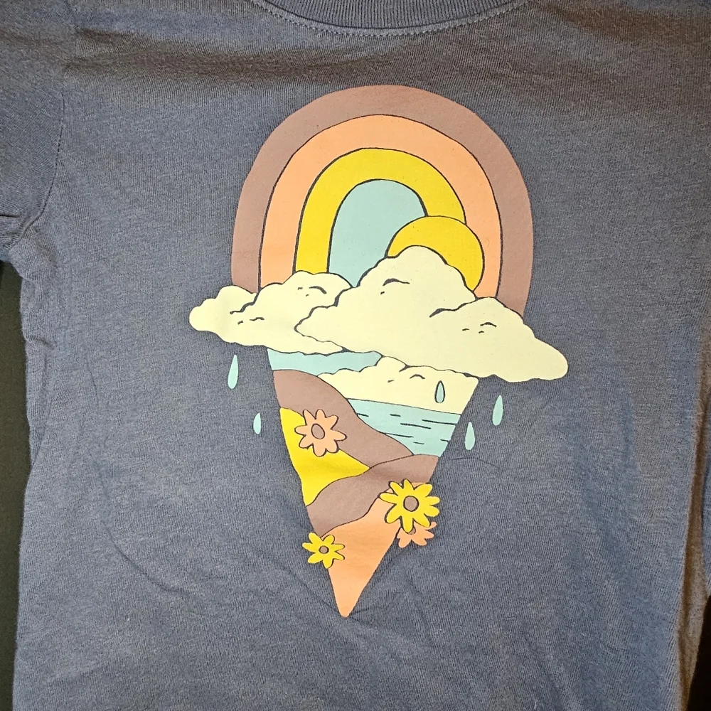 Old Navy 4T Girls Ice Cream Themed Long Sleeve Tshirt